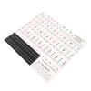 Piano Beginner Sticker Colorful Transparent Removable Large Letter Reusable Piano Keyboard Sticker