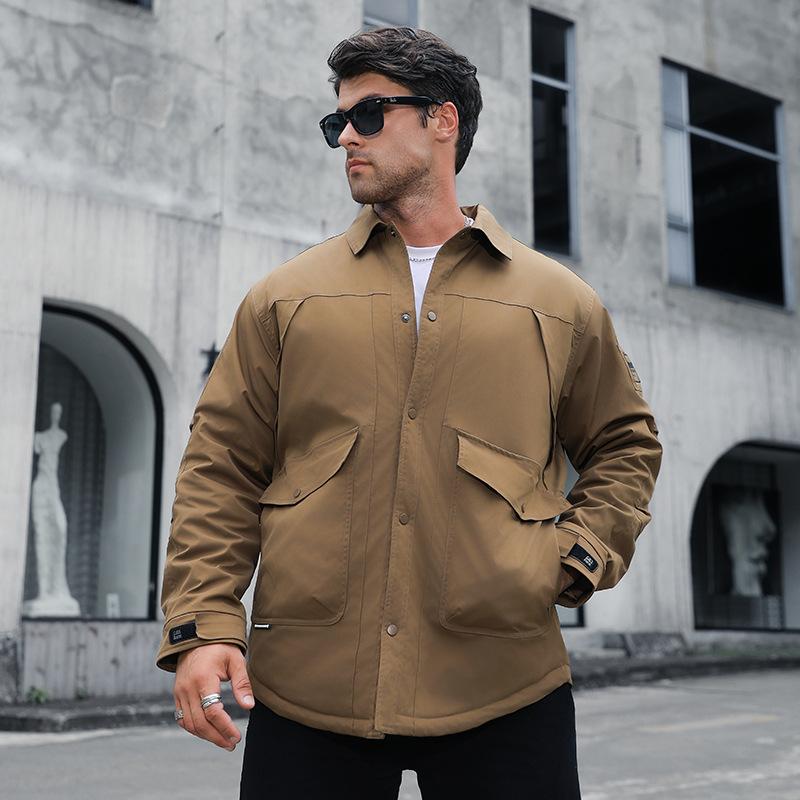 Large Size Winter Thick Workwear Jacket Casual Cotton Jacket Men s Shirt Collar Cotton Jacket XXXXXL дубильная кора