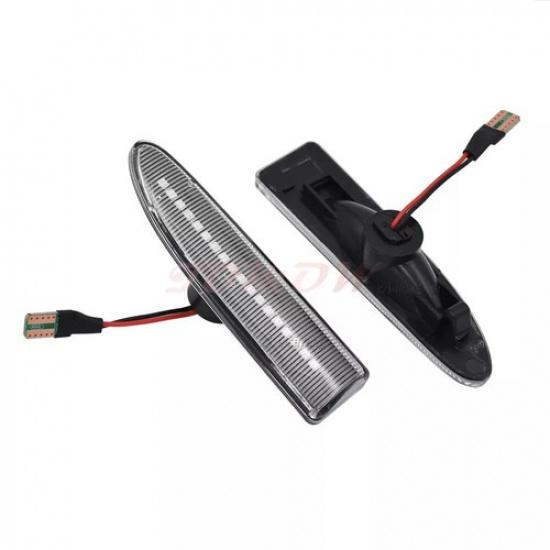 2x For JAGUAR X-TYPE 2002-2008 LED Sequential Side Marker Light Turn Signal