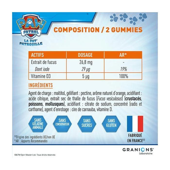 Granions Gummies Croissance Pat Patrouille 60 gummies