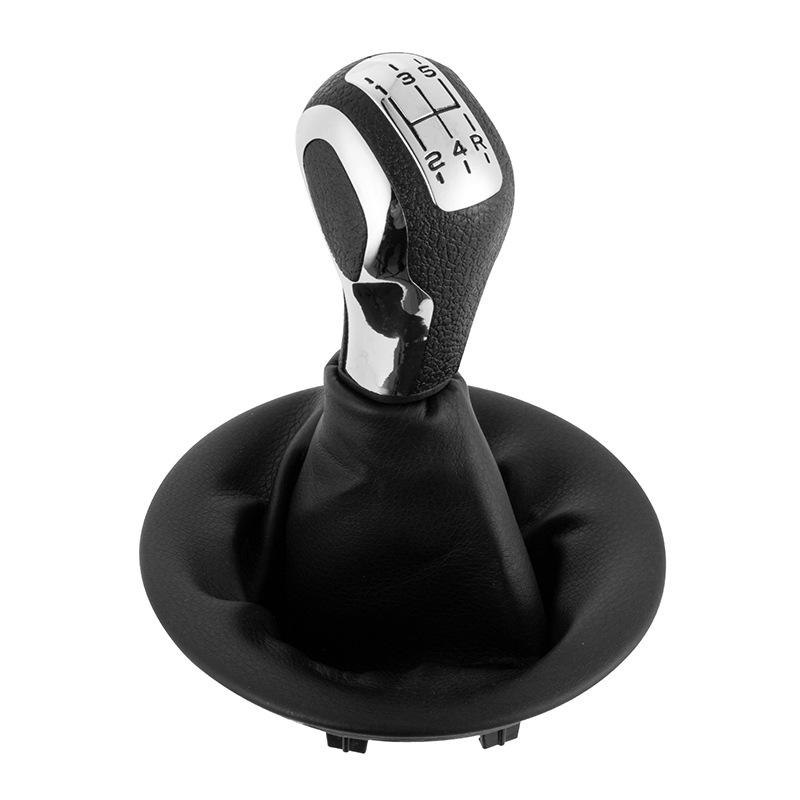 Peugeot Car Gear Shift Knob Leather Cover for Modification Accessories Shift Knob + Dust Cover Set чёрный