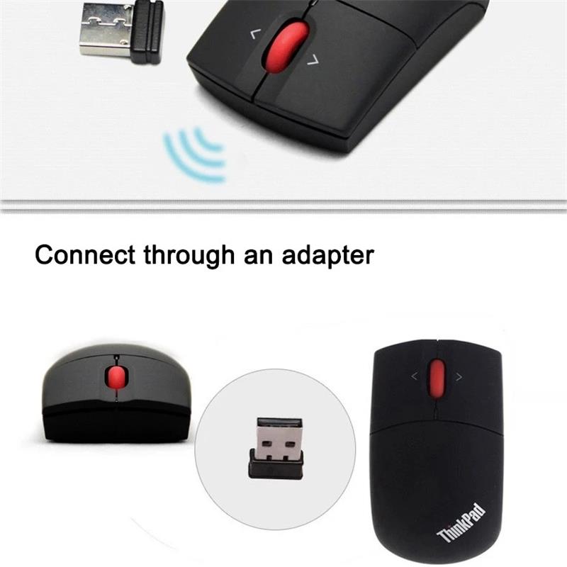 Kabellose Maus Lenovo ThinkPad Kabellose Lasermaus Büromaus Schwarz