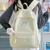 Schoolbag Milk School Bag Junior High School Girls High Value Girl Heart Bow Backpack 1011 New College Student School Bag Women