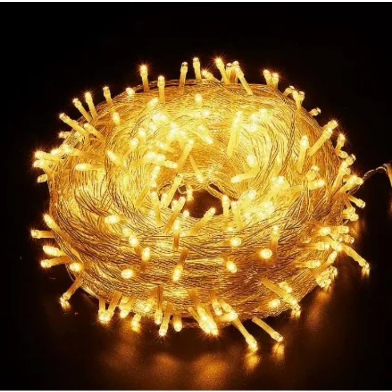 

100 м 1000 светодиодных рождественских гирлянд, светодиодные гирлянды, гирлянда, наружное декоративное освещение для свадебной вечеринки 220 В EU Plug теплый белый