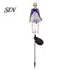 Waterproof Skeleton Stakes for Path Solar Yard Stake Light, Halloween Glowing Skull Garden Decor Powered Holiday with Cloak, Outdoor Lawn Lamp Haunted