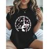 Plus Size, DON'T LET THE FEAR OF FALLING KEEP YOU FROM FLYING Graphic Print Plus Size Women's T-shirt, Short Sleeve Crew Neck Casual Top