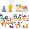 Wooden Mushroom Picking Game For Early Education And Focus Training