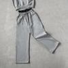 European and American Street Double Waisted Lace Up Men's and Women's Y2k Retro Straight High Waisted Hip-hop Pants