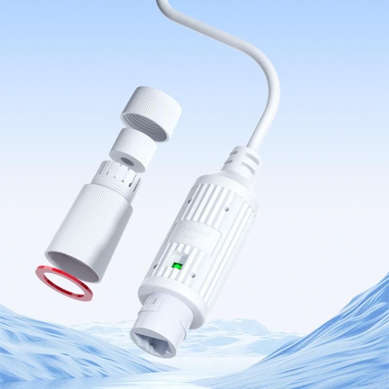 Type C POE Splitter 48V to 5V Power Converter 100Mbps Data for Security Cameras High Efficiency Voltages Conversion