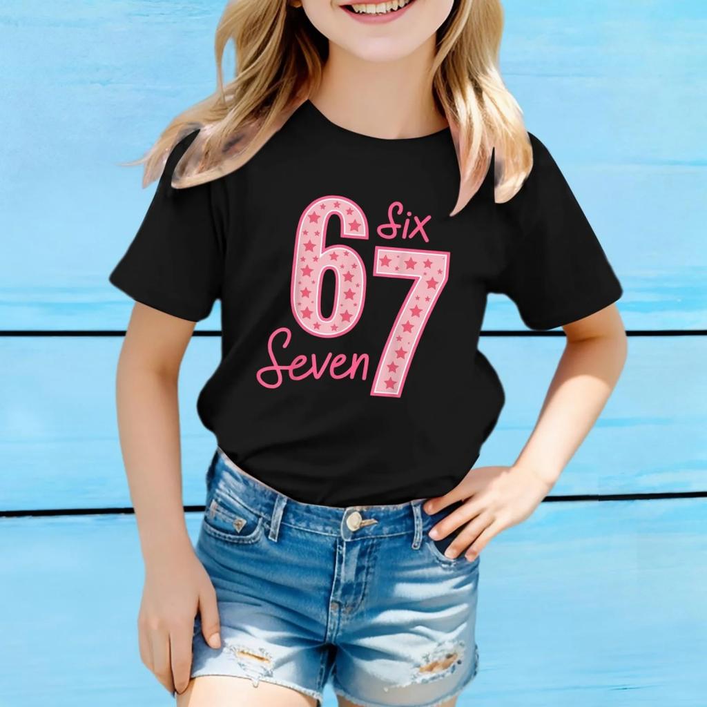 Fashion for Kids Girls Top Fashion Casual Children's Loose Comfortable Tee Clothing