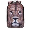 Studentský školní batoh pro vysokoškoláky Vivid Funny 3D Tiger Printing Velký batoh na rameno Studentský Men Cool Bookbag