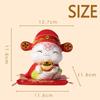 Creative Zodiac Snake Statue Cute Ceramic Piggy Bank Desktop Ornaments  God of Wealth Decoration