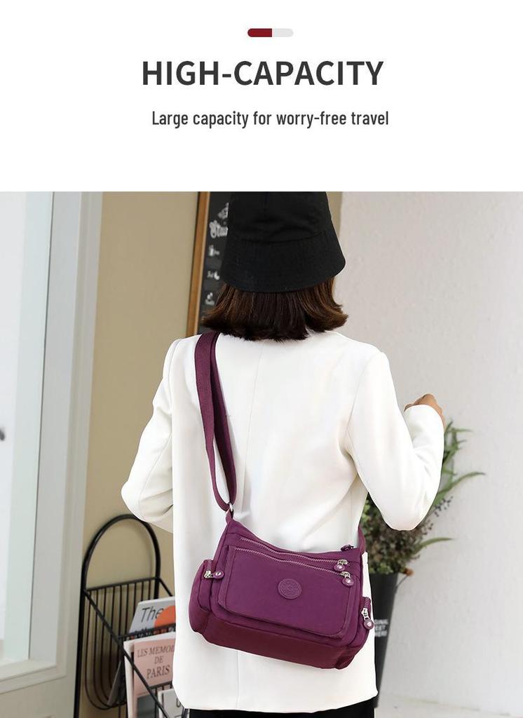 Multi-layer Women's Oxford Cloth Shoulder & Messenger Bag - Lightweight, Large Capacity Backpack & Canvas Mother Bag with Wallet