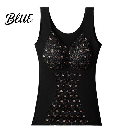 V-neck Padded Vest German Velvet Pads Seamless with Chest Women Bottoming Sleeveless Thick Thermal Base