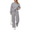Women's 2 Piece Solid Color Casual Sportswear Long Pants Set