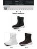 High-Top Snow Boots with Thick Soles and Lace-Up Design - Plus Velvet Insulation for Extra Warmth In Winter.