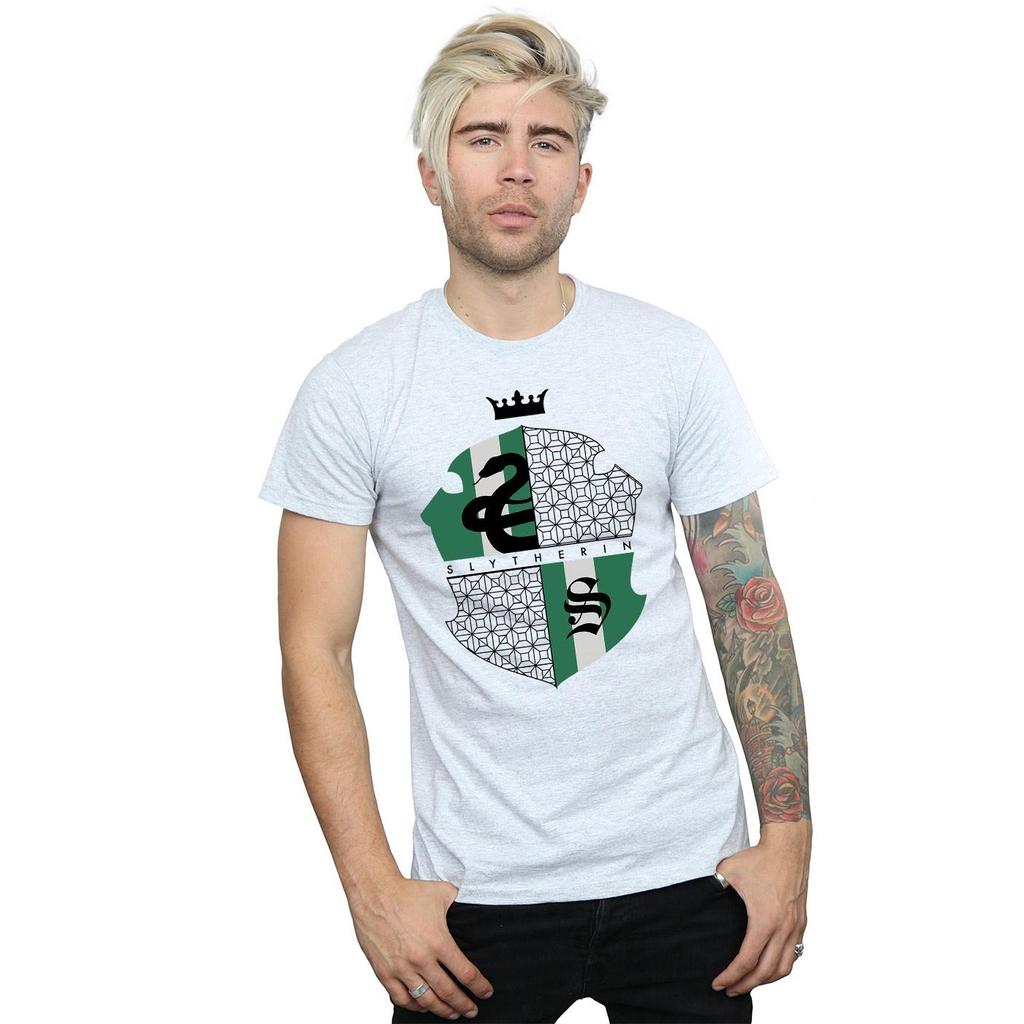 Harry Potter Mens Slytherin Shield T-Shirt