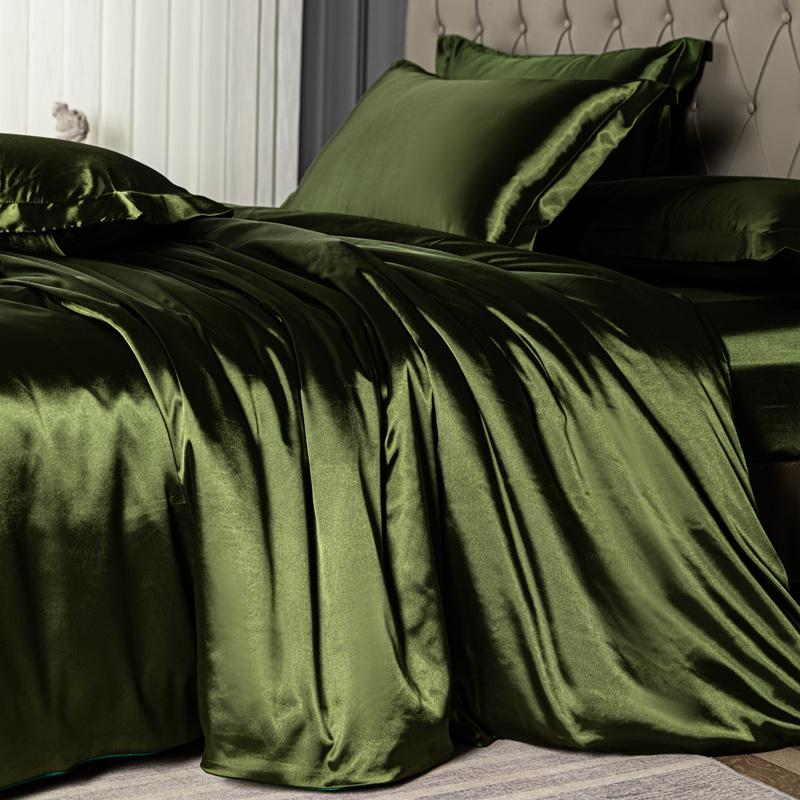 

Домашняя кровать комплект простыней из четырех частей летняя шелковистая легкая прохладная простыня из трех частей пододеяльник постельное белье 220x240Fitted Sheet