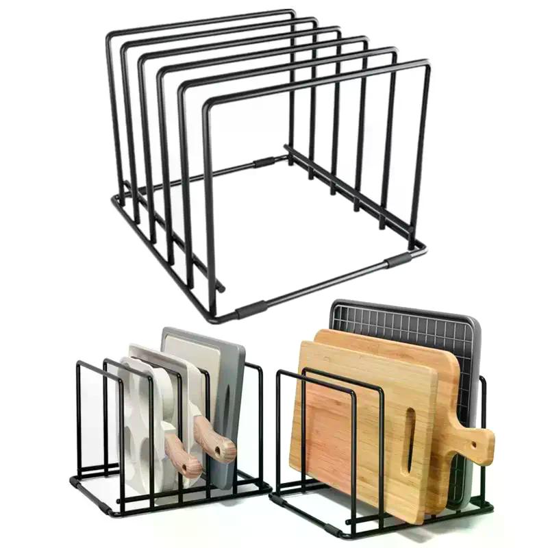 Piedini Antiscivolo Organizer Portateglie da Forno Organizer per Pentole da Cucina Con Porta Tagliere Stoccaggio Teglie per Organizzazione