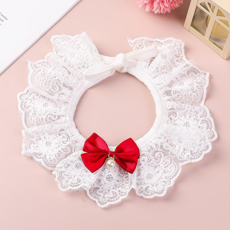 Pet Accessories Pet Scarf Necklace Collar Bell Dog Bow Tie Large Medium Small Cat Dog Saliva Towel Cat