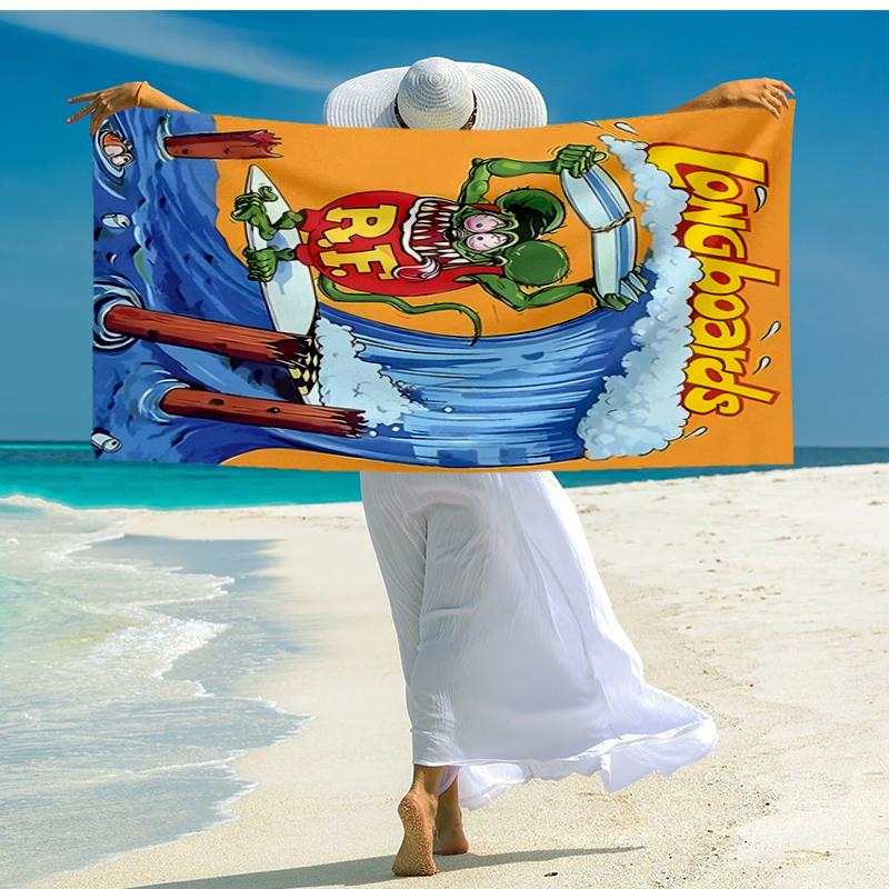 Rat Fink Power Fashion Beach Towel: Ideal for Summer Adventures Soft, absorbent and quick drying suitable for swimming and bathing