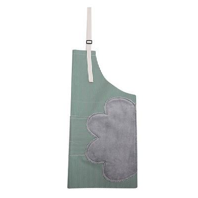 

1Pc Japanese Style Waterproof Hand Wipe Apron Oil Proof Cooking Smock for Women Kitchen Adult Apron