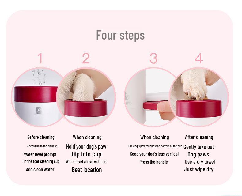 Automatic Pet Paw Cleaner Cup for Dogs and Cats