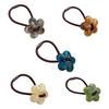 Flower Headpiece Fashion Hair Ties Elastic Hair Bands for Buns Ponytail