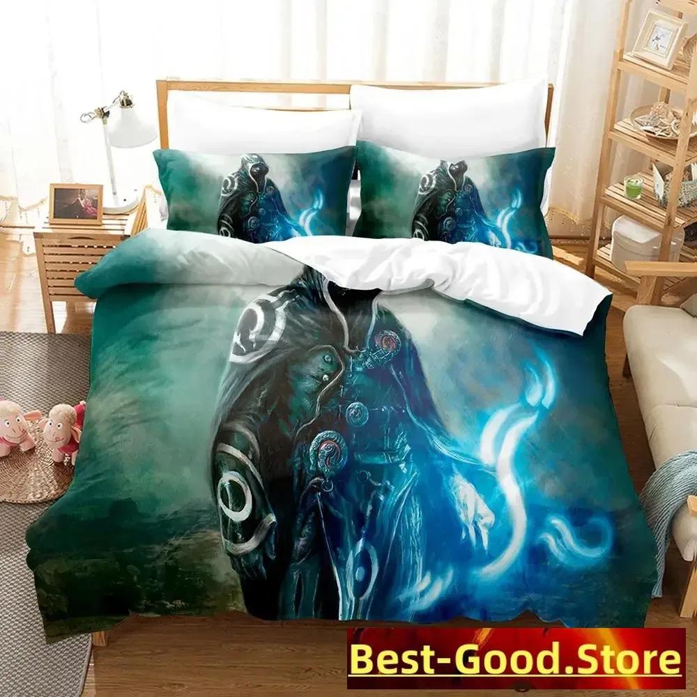 2023 M-Magic The Gathering Bedding Set Cartoon Anime Three-piece Set Adult Kid Bedroom Duvetcover Sets 3D Kawaii