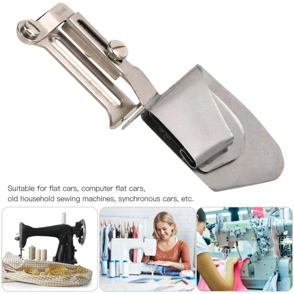 Iron Lockstitch Presser Foot Adjustable Rolled Hem Binding Attachment  Industrial Sewing Machine