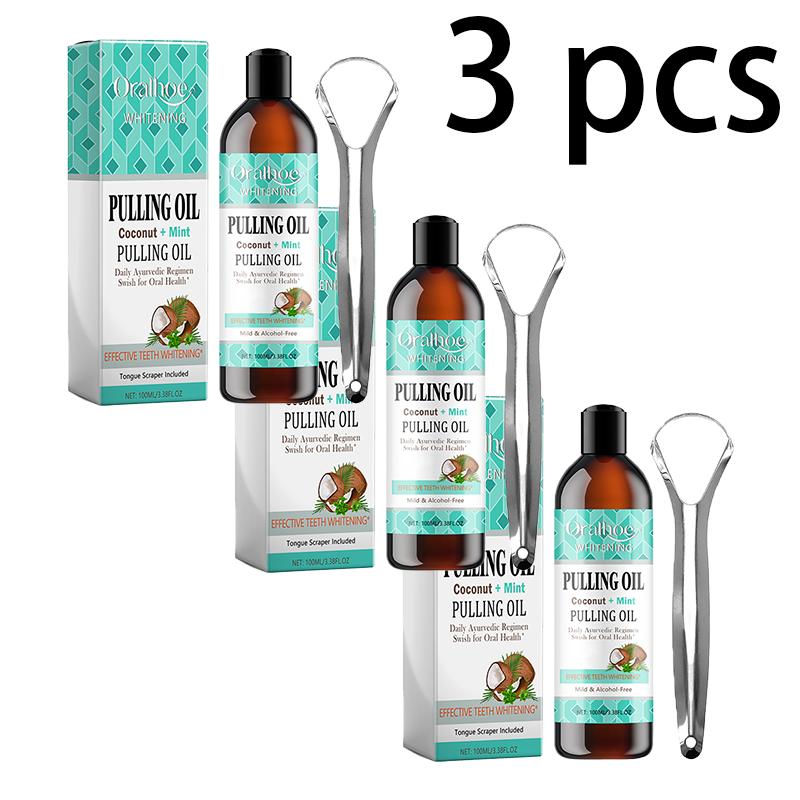 Oralhoe Kokosnuss Minze Mundspülung Aufhellend & Schönheit Frischer Atem & Zahnfleisch