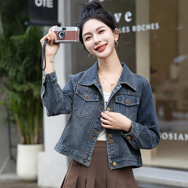 Vintage plus size women's spring slim senior sense casual fashionable jacket top small versatile women