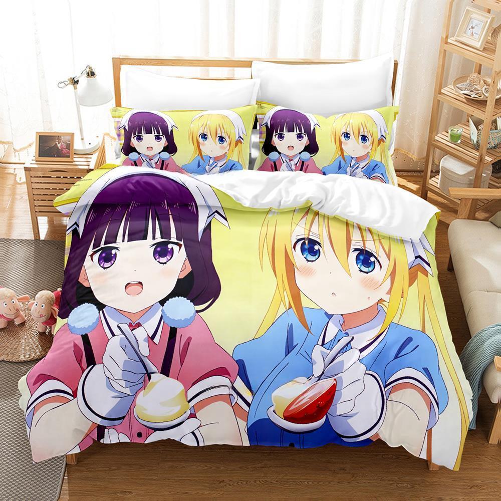 Kawaii Grils Blend S Bedding Set Single Twin Full Queen King Size Bed Set Adult Kid Bedroom Duvet Cover Sets Anime Bed Sheet Set