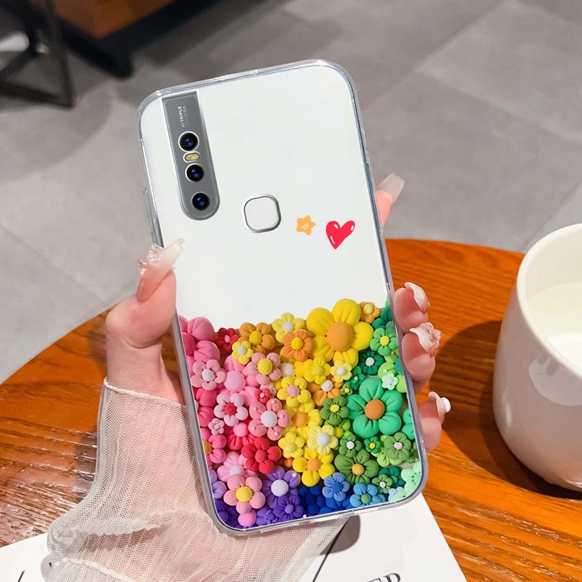 

Чехол для телефона для Vivo S1 S10 S12 S15 S16 Pro S7e S7t с милыми мультяшными узорами с девочками, прозрачный ультратонкий ТПУ противоударный чехол для Vivo, чехол для мобильного телефона Vivo S7t