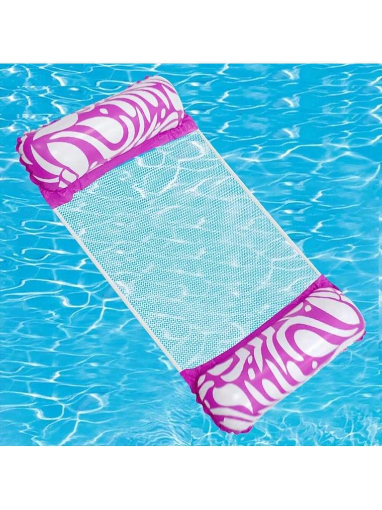 1pcs Foldable Water Hammock Float Lounger PVC Inflatable Pool Mat Floating Bed Chair Swimming Air Mattress Pool Party Recliner