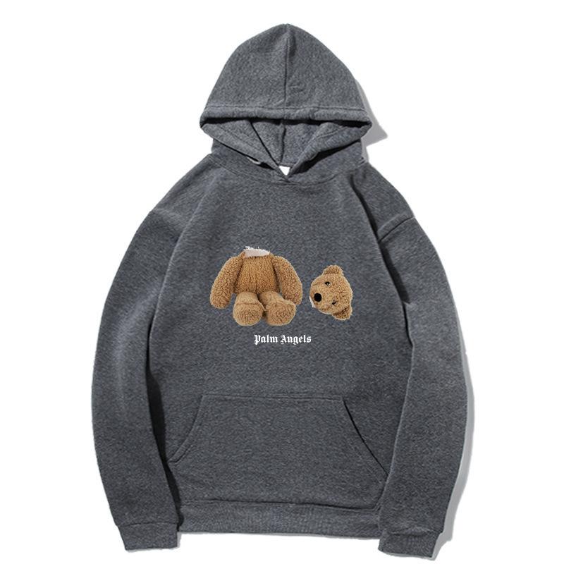 Pulovere Mâneci Lungi Unisex Urs Înger Imprimeu Ursuleț de Pluș Cuplu Hanorac Pulover