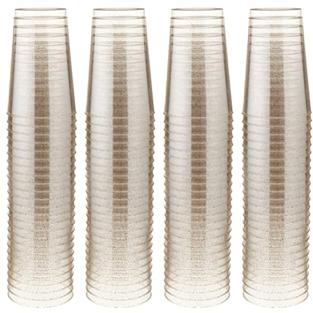 

Жесткие пластиковые стаканчики 25 шт./набор 10 унций блестящие стаканчики для виски мусс стаканчики для мороженого тирамису для вечеринки свадьбы золото золотой