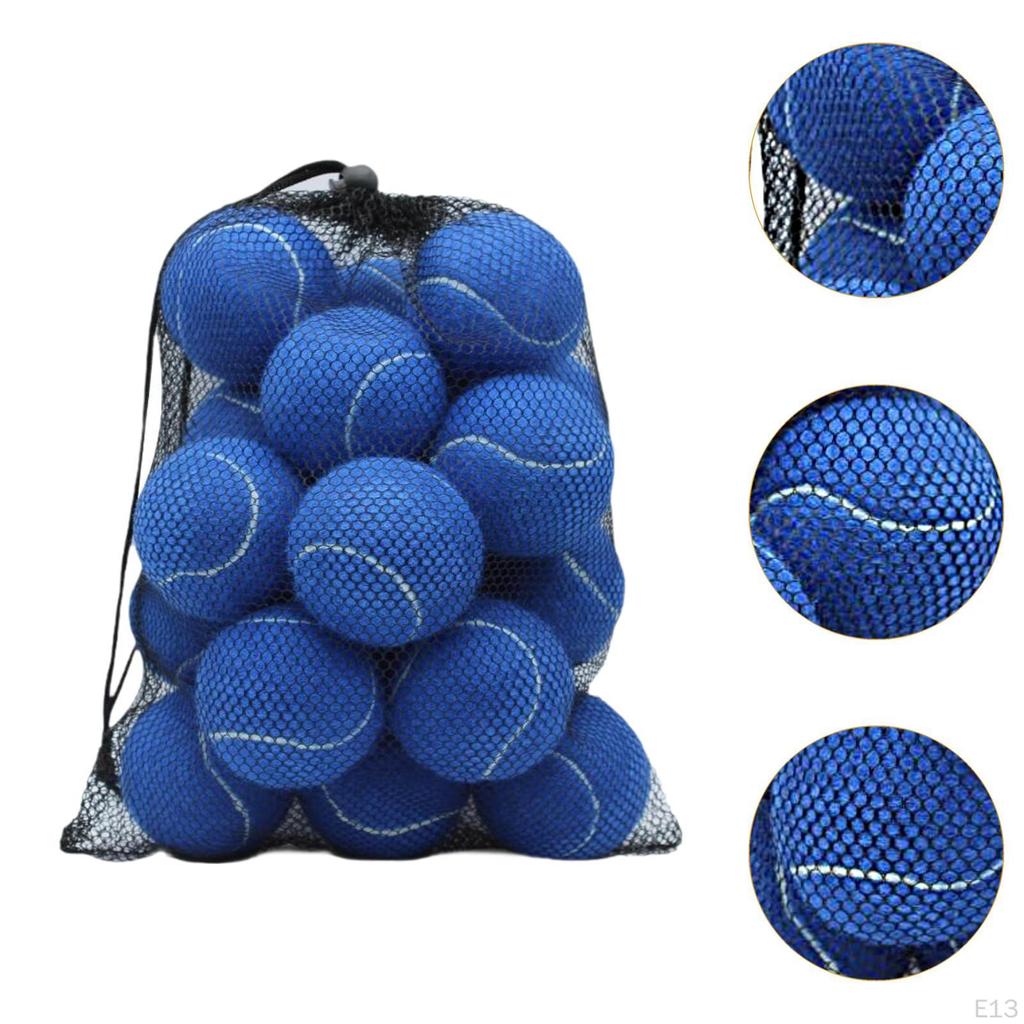 20 Pieces Tennis Balls Training Pet Dog Elastic Wear Resistant for