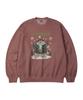 WILDROCK Hollysheesh Holyday Cat Pigment Oversized Sweatshirt_5 Col
