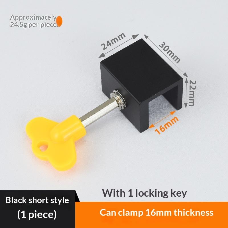 Sliding Window Track Lock No Drill Adjustable Childproof Lock Prevent Climbing Fall for Home Window Safety B