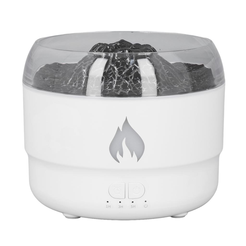 Flame Essential Oil Diffuser 280ml Humidifier 7 Color LED Light Quiet Aromatherapy Diffuser for Home Bedroom Office