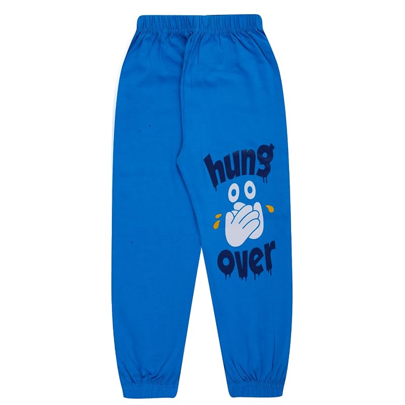 T2F Boy' Cotton Regular Fit Printed Track Pants (Pack fo )