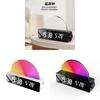 Digital Alarm Clock With Colorful Led Lights For Bedroom Use