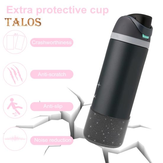 2Pcs Silicone Boot for Owala 24/32oz Flask Anti-Slip Protective Sleeve for FreeSip BPA Free Dishwasher Safe Cup Cover Accessories