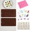 Silicone Alphabet and Number Mold Set for Cake Decorating Chocolate Fondant Candy Letters Numbers Symbols DIY Baking Tools