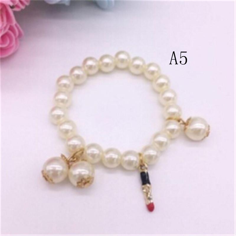 Pearl Bead Baby Girl Bracelet Pendant Bracelet Bangle Jewelry For Kids Gift FLA Pearl Bead Baby Girl Bracelet Pendant Bracelet Bangle Jewelry For Kids Gift FLA