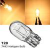 2Pcs T20 Halogen Lamp Glass Daytime Running Light Turn Signal Light Stop Brake Tail Lamp Bulbs 7443 W21/5W Bulbs 7