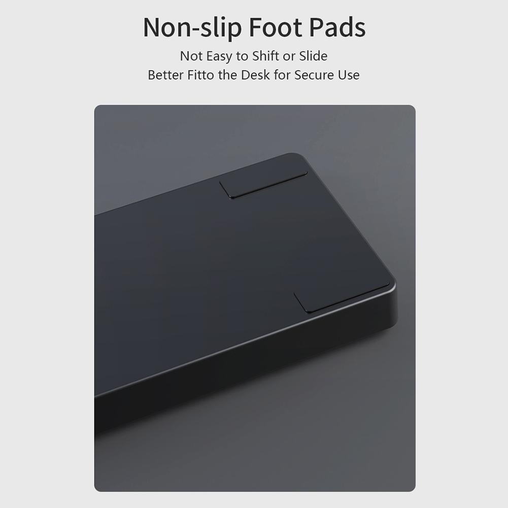 Gaming Keyboard Wrist Rest Pad Ergonometric Memory Foam Anti-Slip Rubber Stable Base Palm Rest 81 Keys Keyboard Hand Support