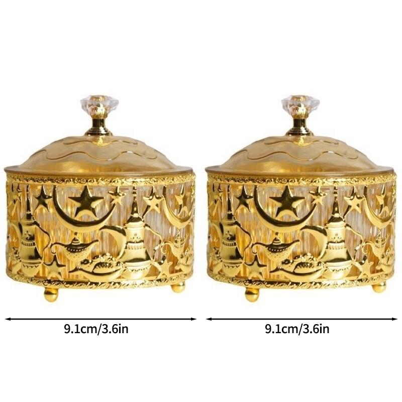 Ramadan Mubarak Trays Ramadan Decor 2026 Eid Mubarak Acrylic Snack Dishes Ornaments Islam Muslim Festival Party DIY Decoration