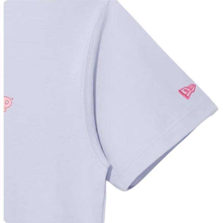 New Era Loose Fit Foam Brand Logo Printed Vintage Round Neck Short Sleeve T-Shirt Unisex Tops 14529278
